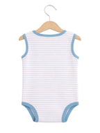 Baby Boys Sleeveless Interactive Dino Print Bodysuits “ Pack Of 3