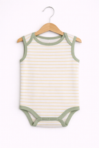 Baby Boys Sleeveless Interactive Crocodile Print Bodysuits “ Pack Of 3