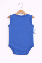 Baby Boys Interactive Sleeveless Shark Print Bodysuits “ Pack Of 3