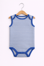 Baby Boys Interactive Sleeveless Shark Print Bodysuits “ Pack Of 3