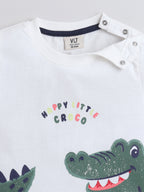 Boys Dinosaur Print Cotton T-Shirt & Shorts Set “ Summer Daywear