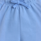 victor and jane light blue cotton shorts with an elastic drawstring waistband for boys