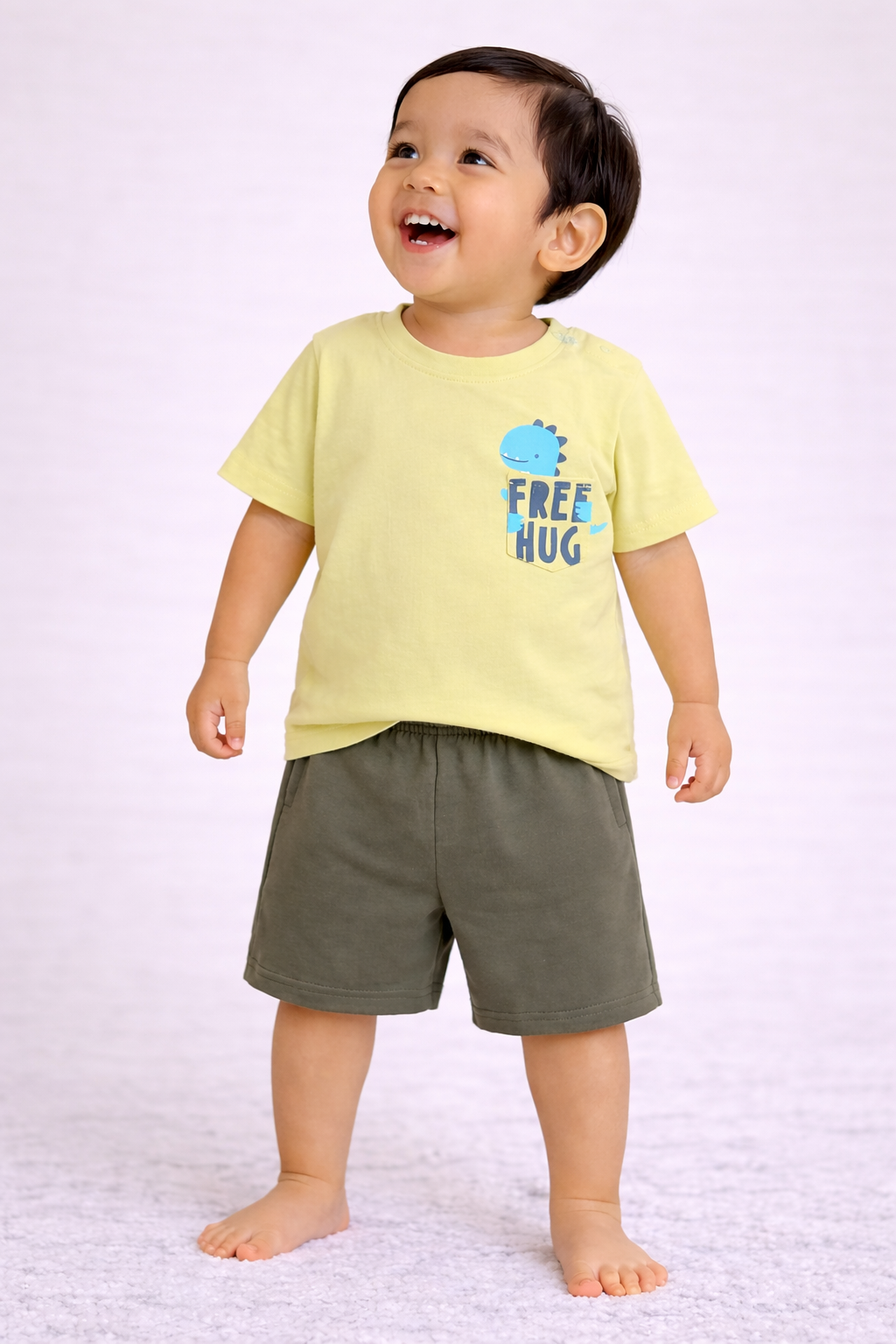 Boys Graphic Print Cotton T-Shirt & Shorts Set “ Summer Daywear