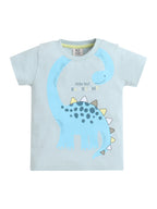 Boys Graphic Print Cotton T-Shirt & Shorts Set “ Summer Daywear