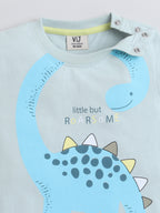 Boys Graphic Print Cotton T-Shirt & Shorts Set “ Summer Daywear