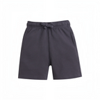victor and jane baby boys charcoal grey cotton jersey shorts with an elasticated drawstring waistband