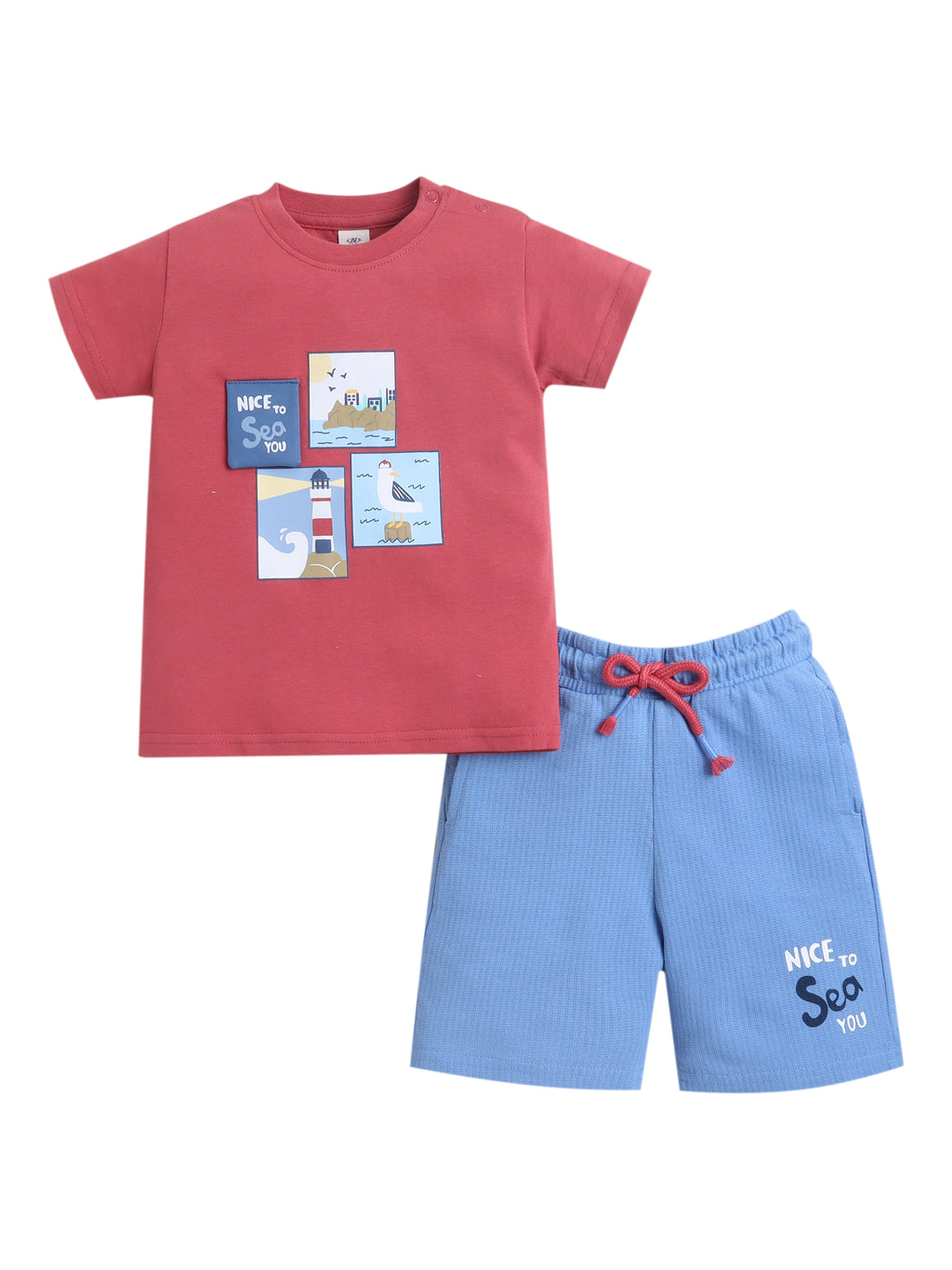 Infant Boys’ 2-Piece Set “ Interactive Flip-Graphic Tee & Shorts