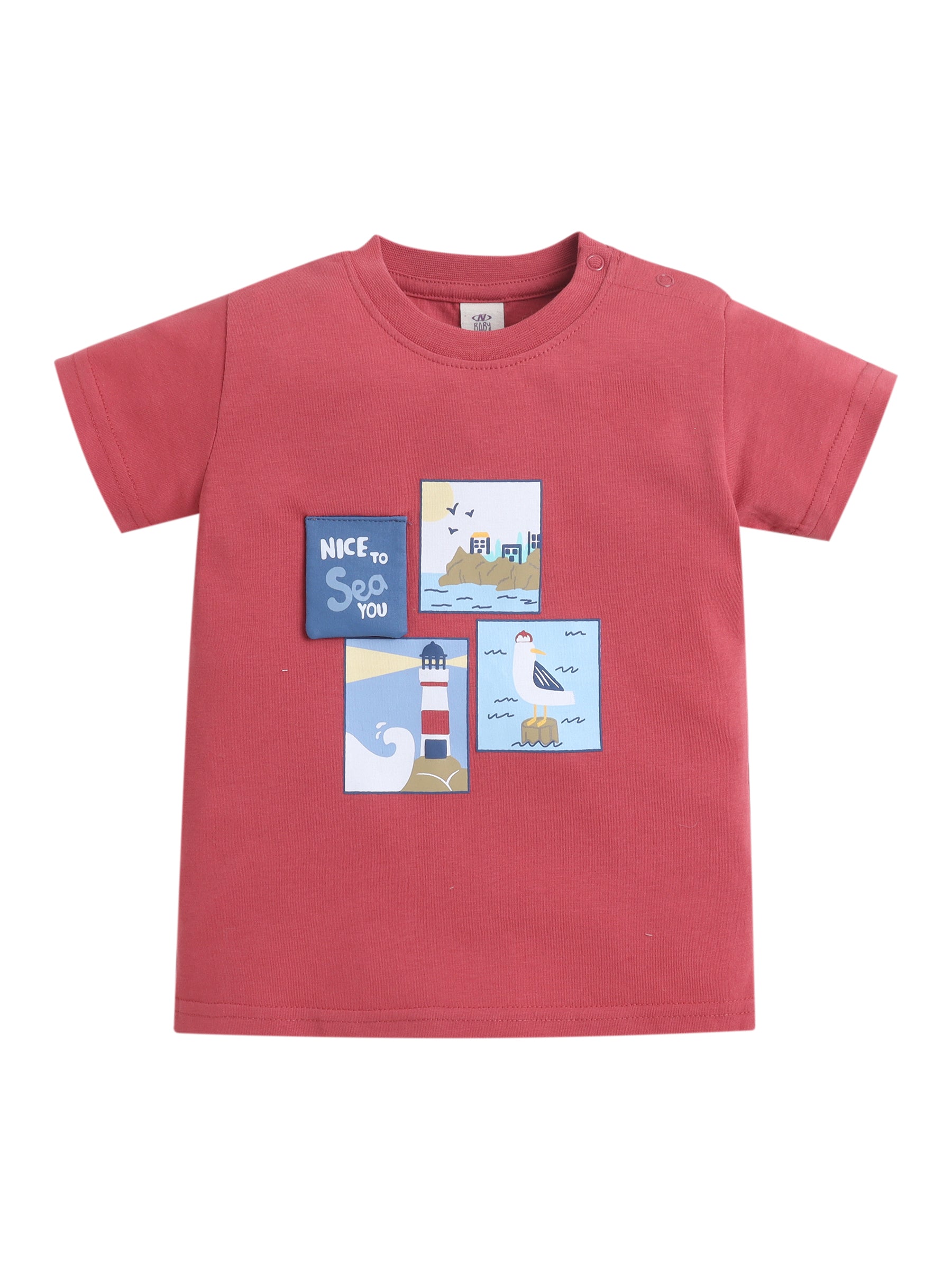 Infant Boys’ 2-Piece Set “ Interactive Flip-Graphic Tee & Shorts