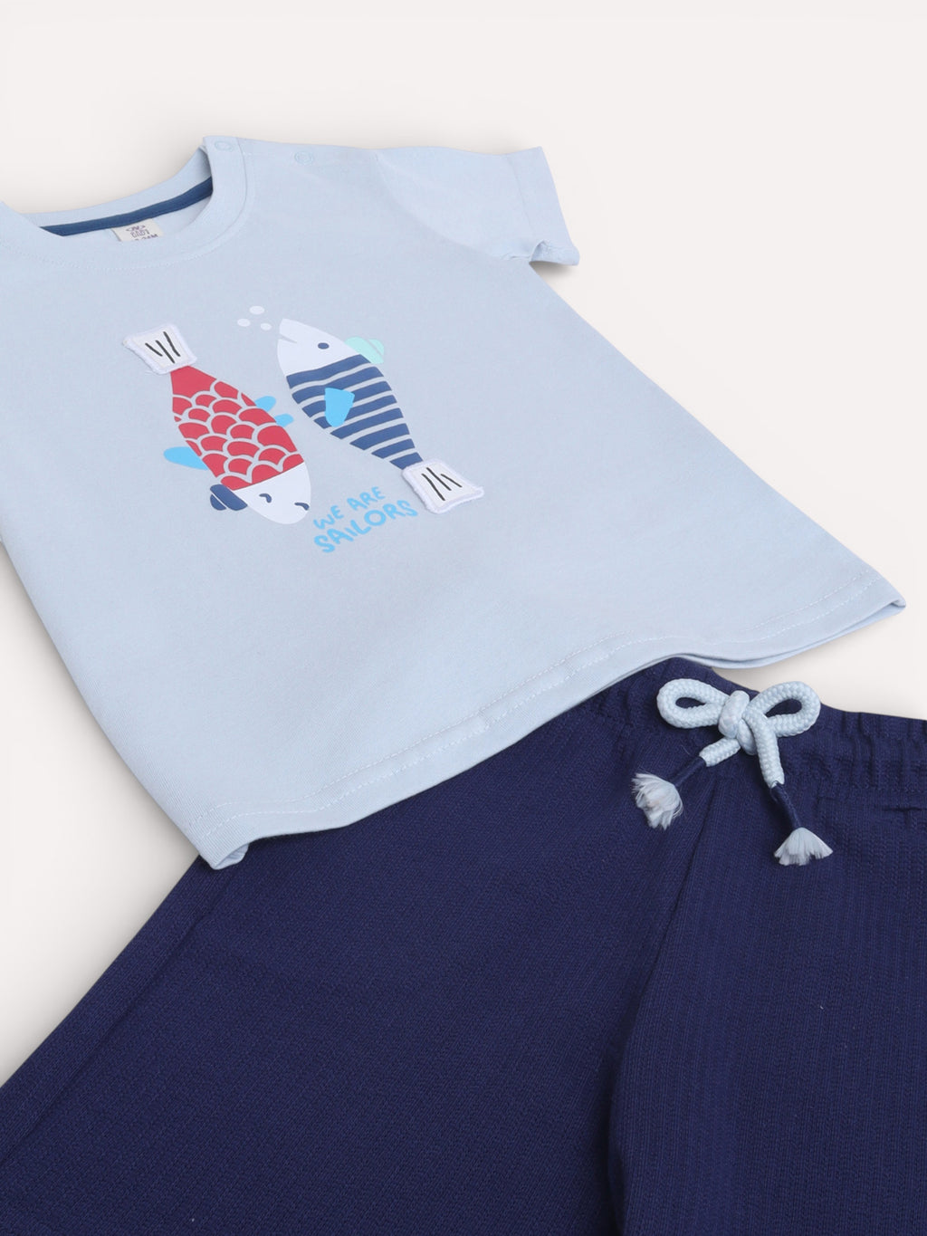 Infant Boys’ 2-Piece Set “ Fish Print T-Shirt & Drawstring Shorts