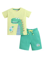 Infant Boys’ 2-Piece Set “ Crocodile Graphic T-Shirt & Drawstring Shorts