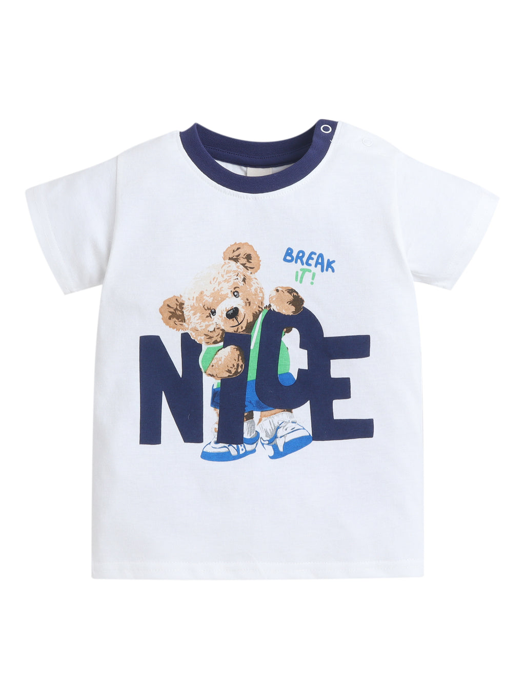 Infant Boys’ 2-Piece Set “ Œnice” Graphic T-Shirt & Shorts