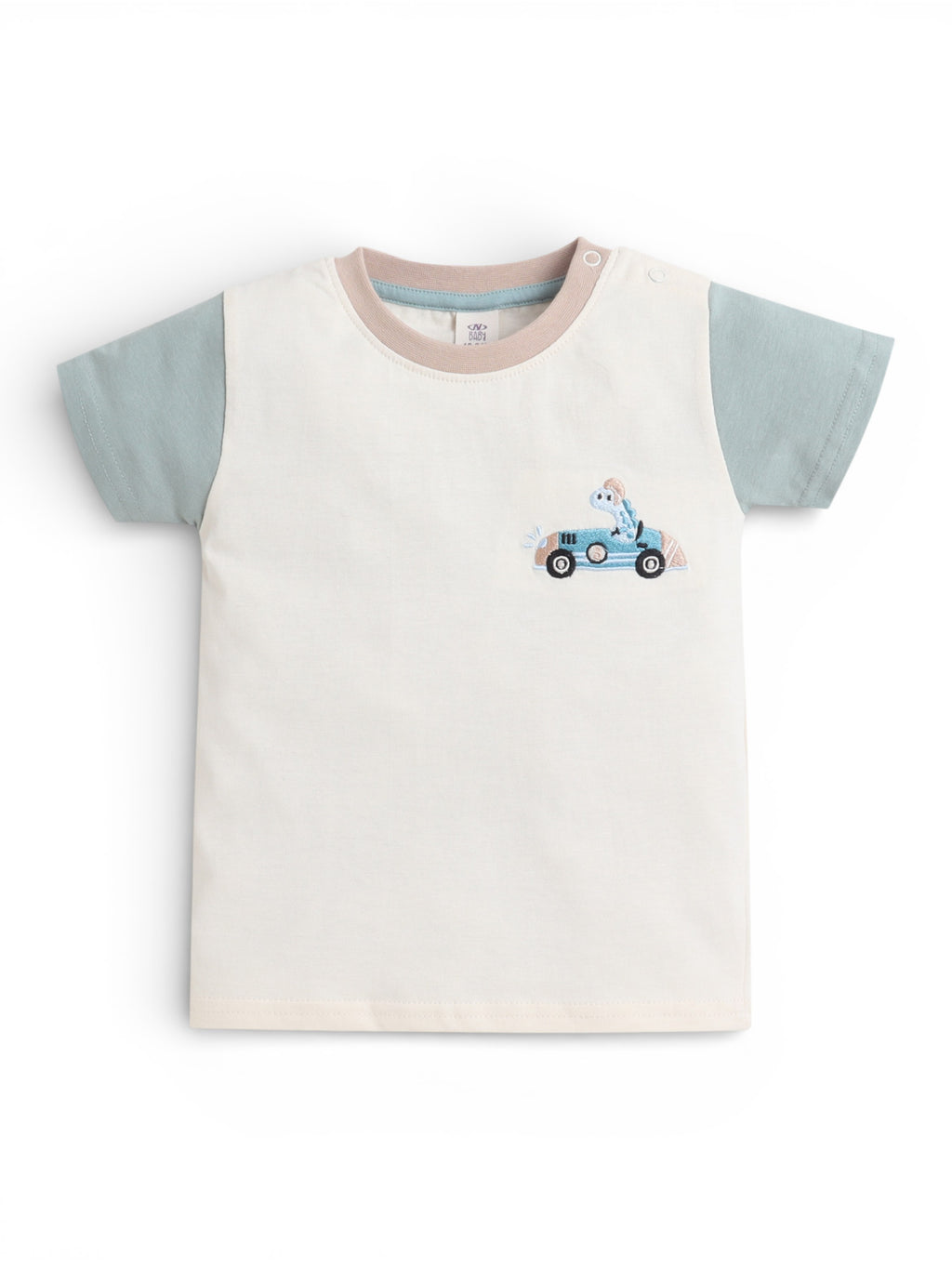 Infant Boys’ 2-Piece Set “ Œcrawl Walk Race” Car Print T-Shirt & Cargo Shorts