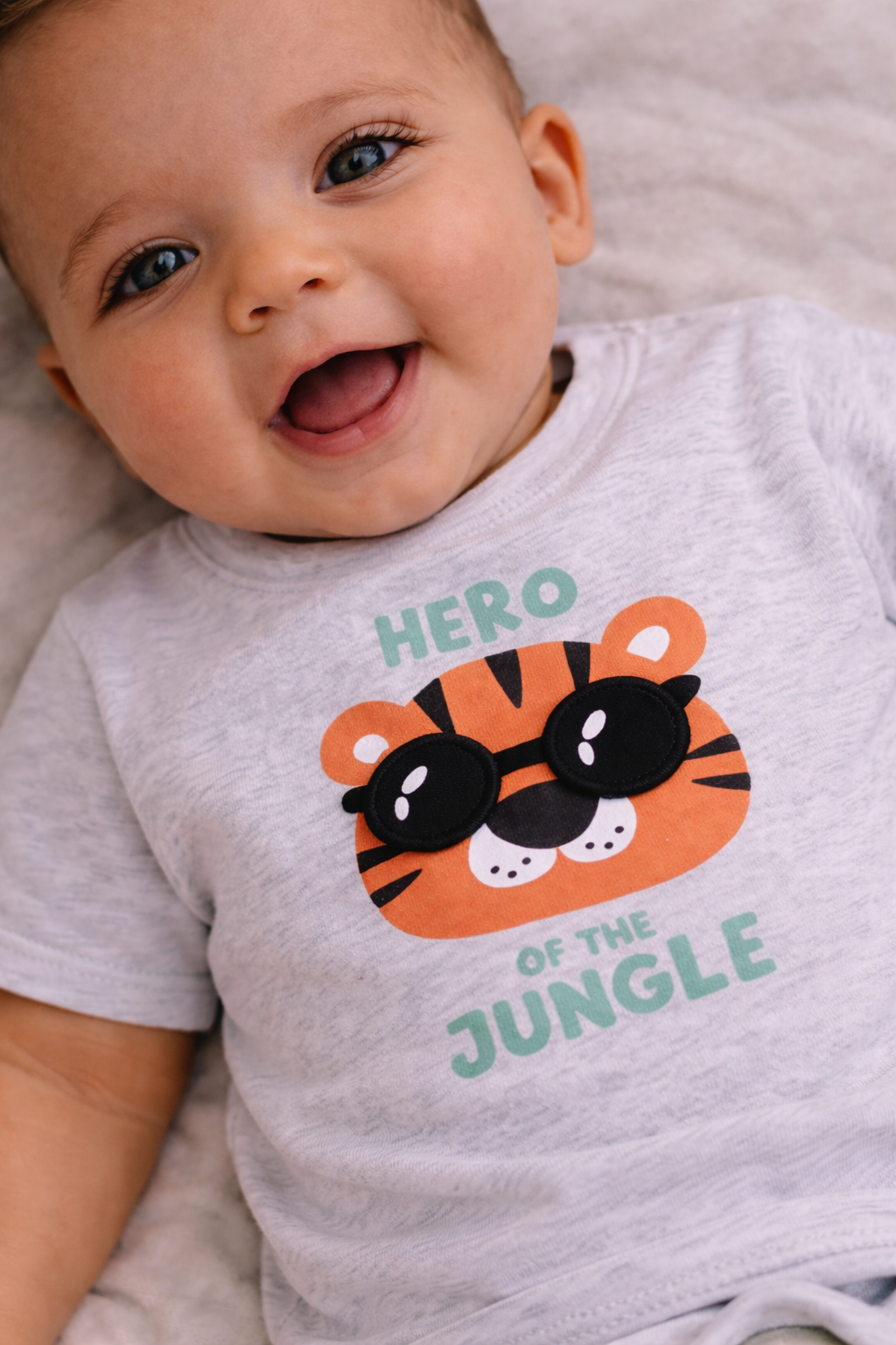Infant Boys’ 2-Piece Set “ Œhero Of The Jungle” Graphic T-Shirt & Shorts
