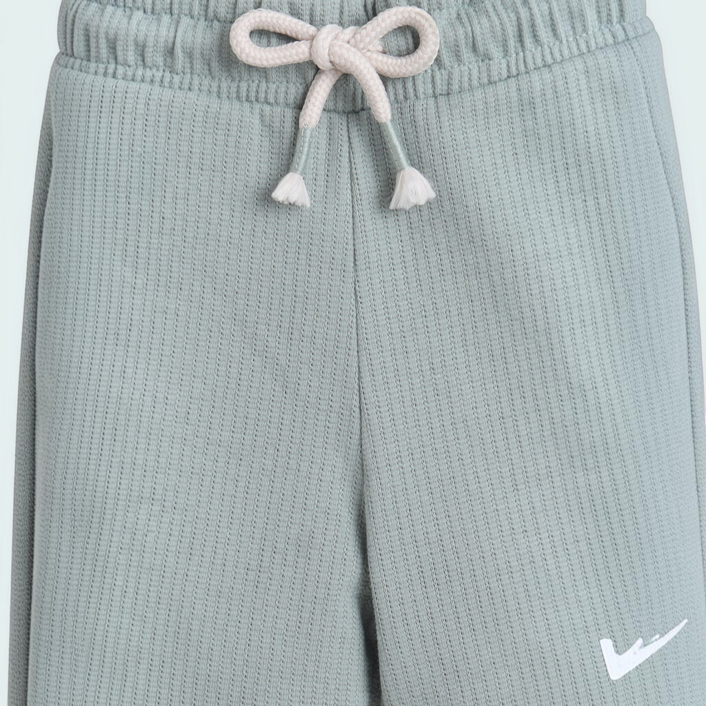 victor and jane sage green ribbed baby joggers with an elastic drawstring waist and small white logo detail