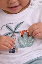 Infant Boys’ 2-Piece Set “ Tropical Crocodile T-Shirt & Œhero Jungle” Joggers