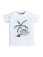 Infant Boys’ 2-Piece Set “ Tropical Crocodile T-Shirt & Œhero Jungle” Joggers