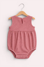 Baby Girls Floral Ribbed Bodysuit Rompers “ Pack Of 3 (Pink & Neutral Tones)