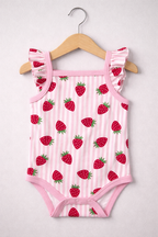 Baby Girls’ Bodysuit Multipack (3 Pack) “ Frill Strap Sleeveless Bodysuits