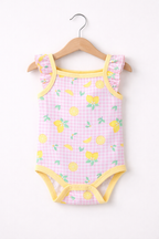Baby Girls’ Bodysuit Multipack (3 Pack) “ Frill Sleeve & Fruit Print Bodysuits