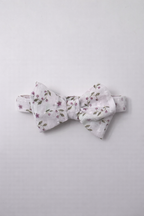 Baby Girls’ 3-Piece Woven Romper Set “ Lace Yoke Floral Bubble Romper, Headband & Socks