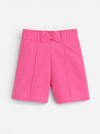 Infant Girls Floral Graphic T-Shirt & Shorts Set “ Pink