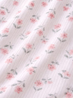 Infant Girls Drop Needle Dress With Floral Skirt (Small Embroidery Detail