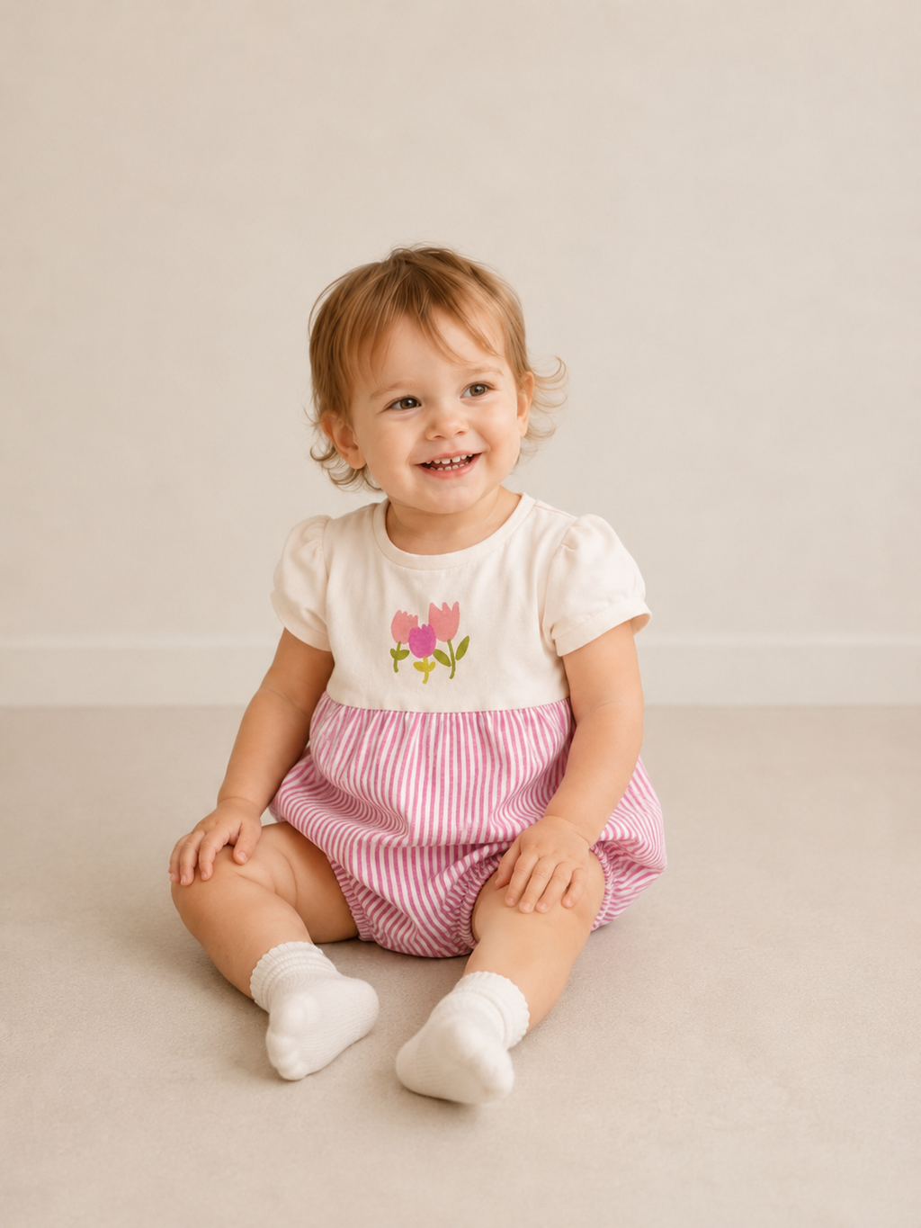 Baby Girls Floral Romper