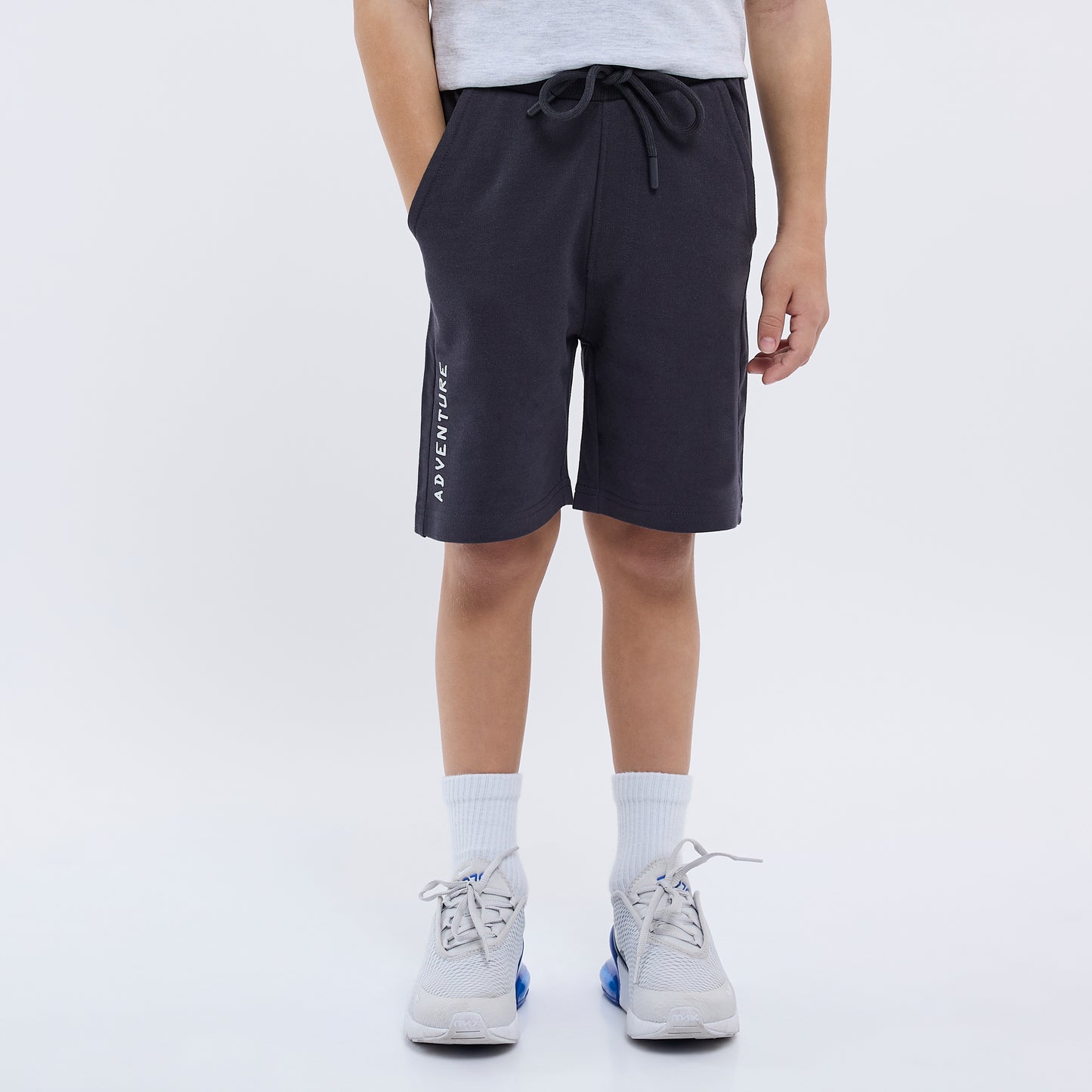 Boys Adventure Printed T-Shirt & Olive Shorts Set