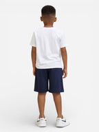 Boys Surf Festival Printed T-Shirt & Navy Shorts Set