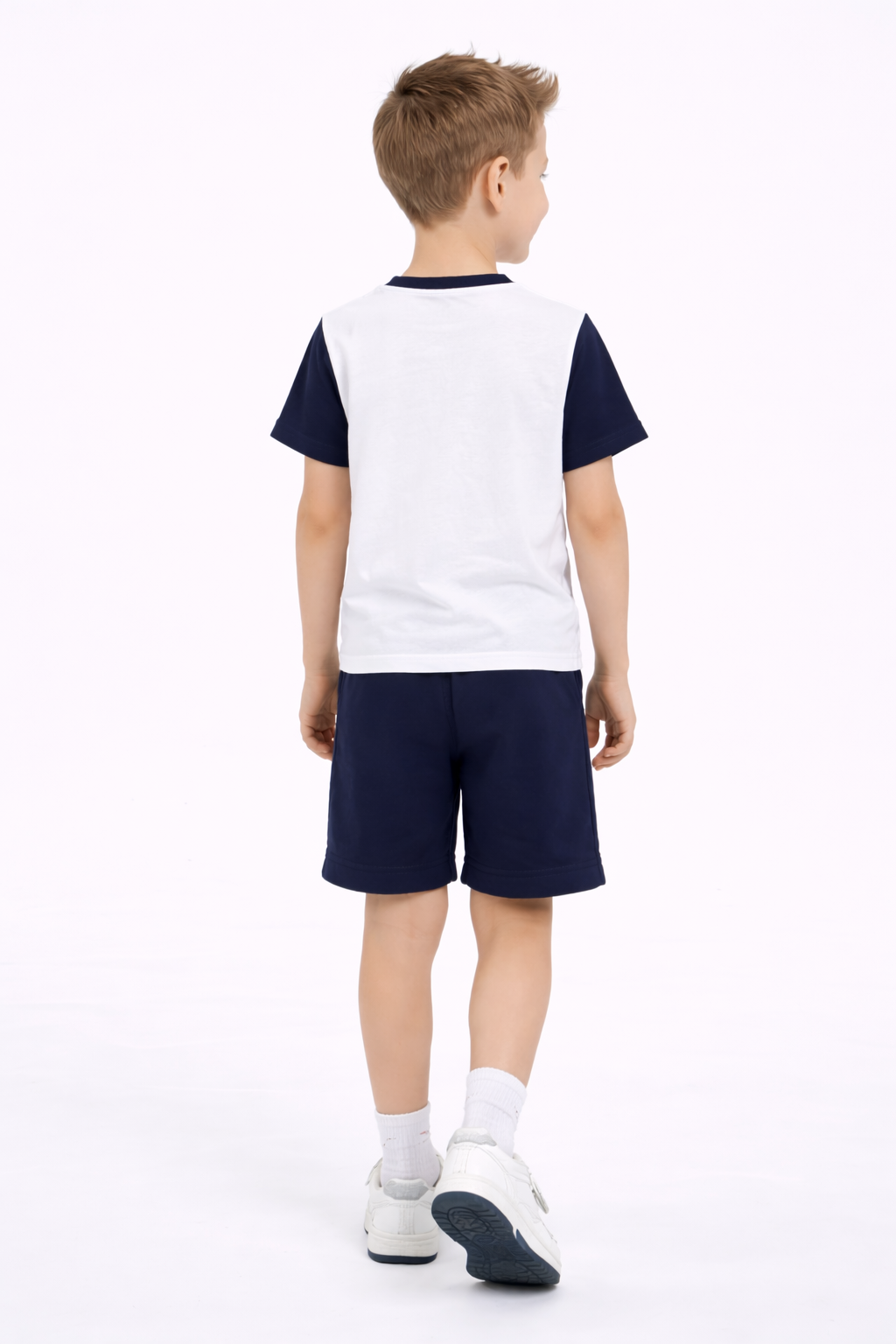 Boys Golf Club Printed T-Shirt & Navy Shorts Set
