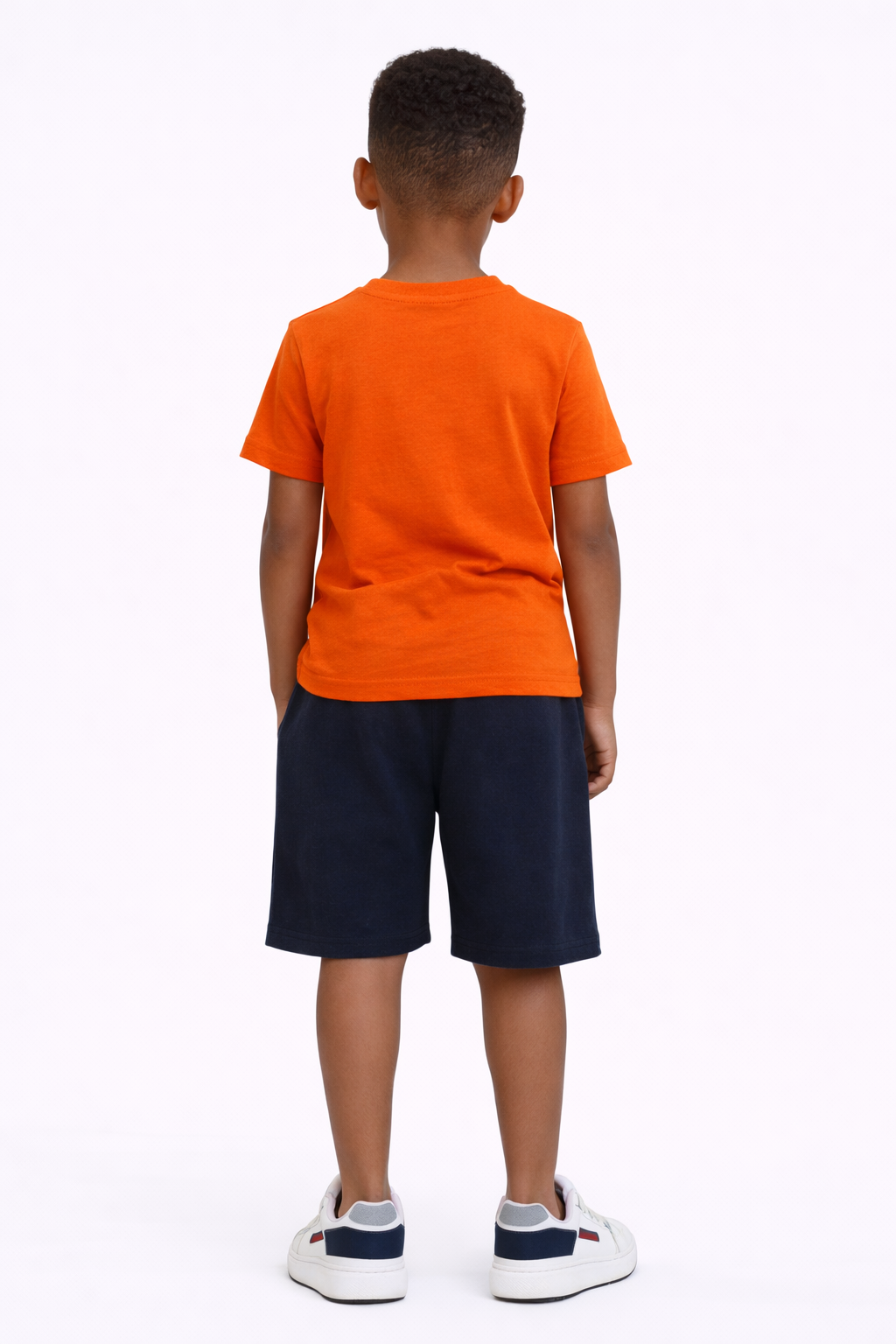 Boys Beach Trip Printed T-Shirt & Blue Shorts Set