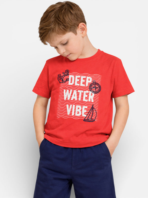 Boys Deep Water Vibe T-Shirt & Navy Shorts Set