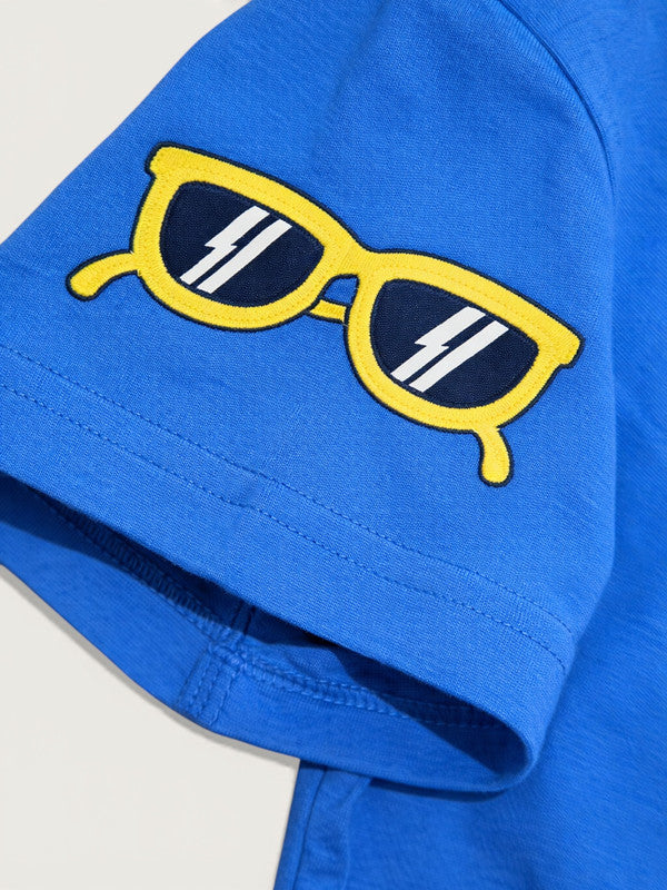 Boys Surfing Wave T-Shirt & Orange Shorts Set