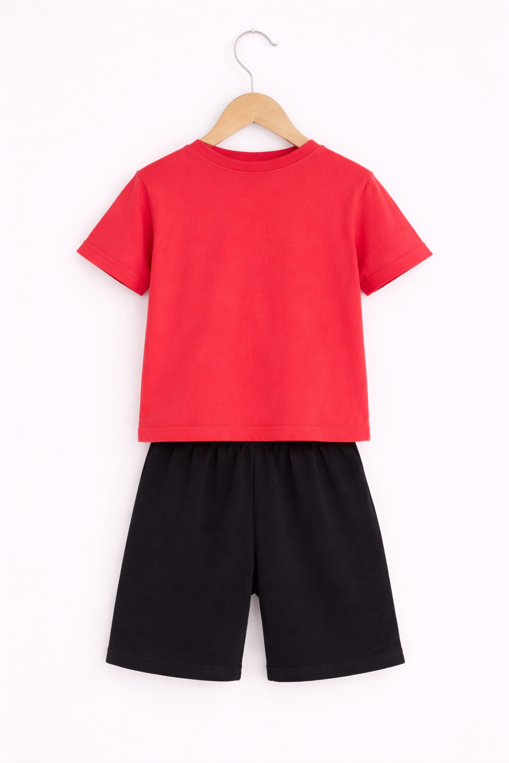 Boys Good Day Printed T-Shirt & Black Shorts Set