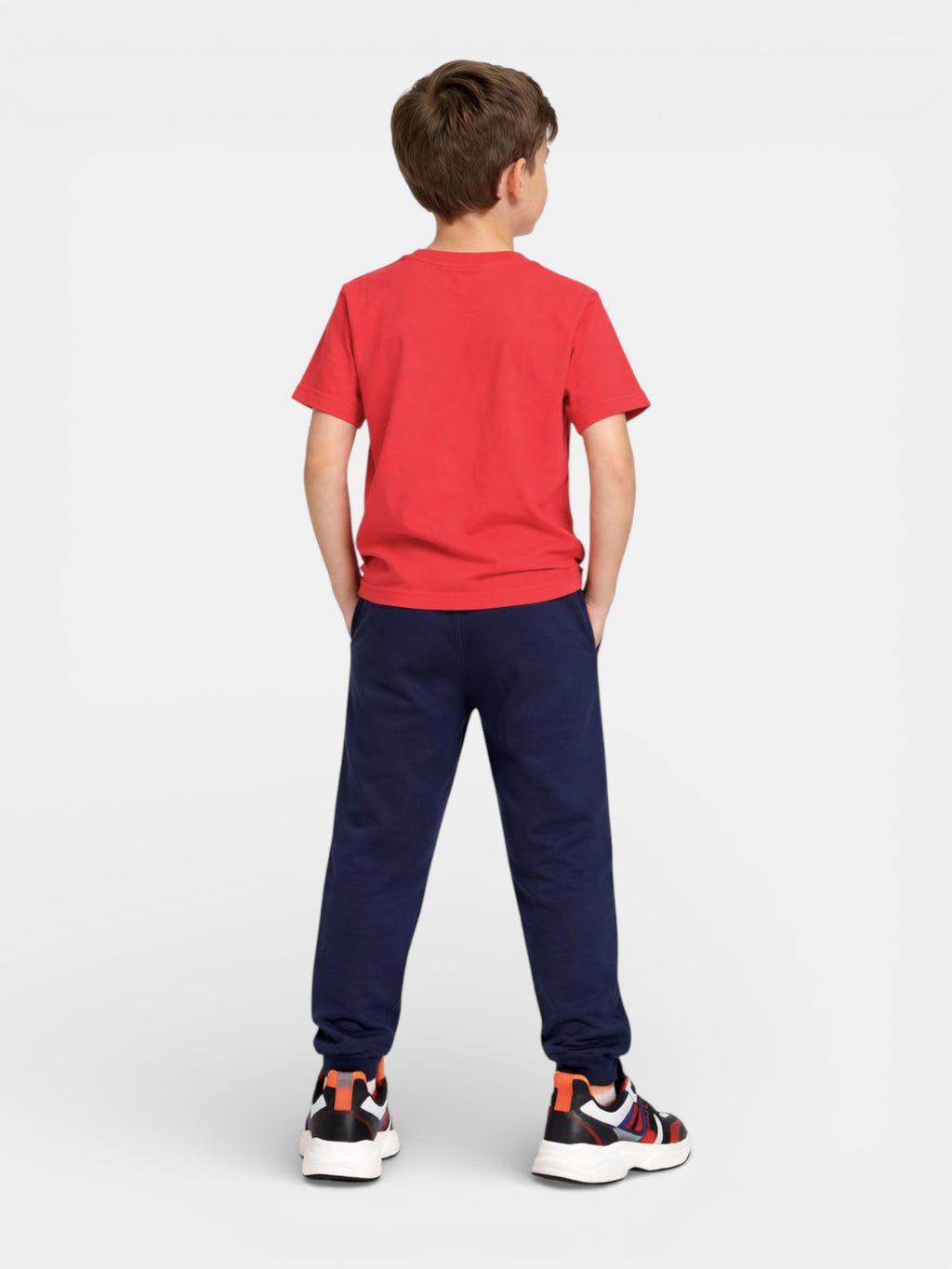 Boys Saint Tropez T-Shirt & Navy Terry Joggers Set