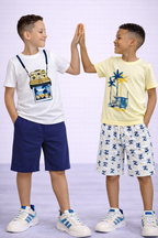 Boys 4Pc Graphic Shirt Set