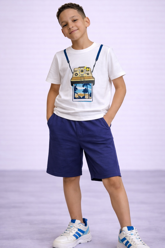 Boys 4Pc Graphic Shirt Set