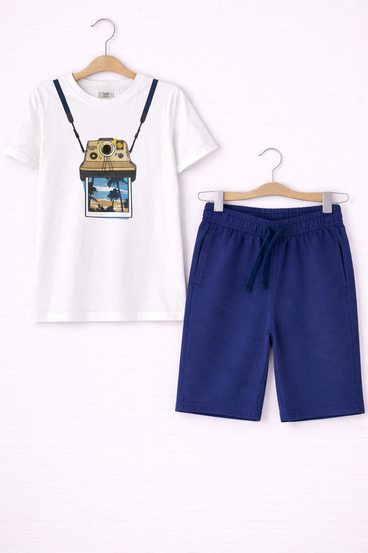 Boys 4Pc Graphic Shirt Set