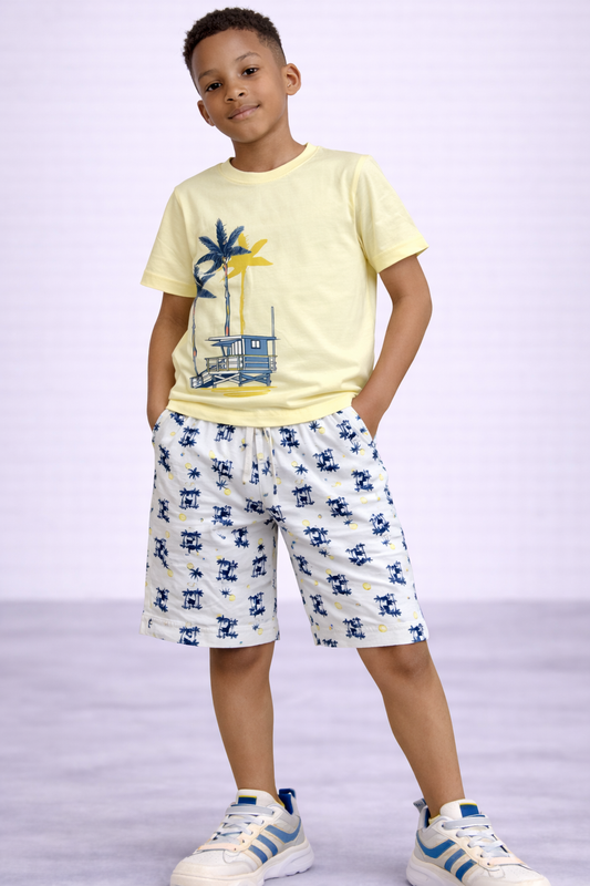 Boys 4Pc Graphic Shirt Set