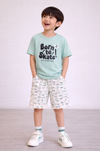 Boys 4Pc Graphic Shirt Set