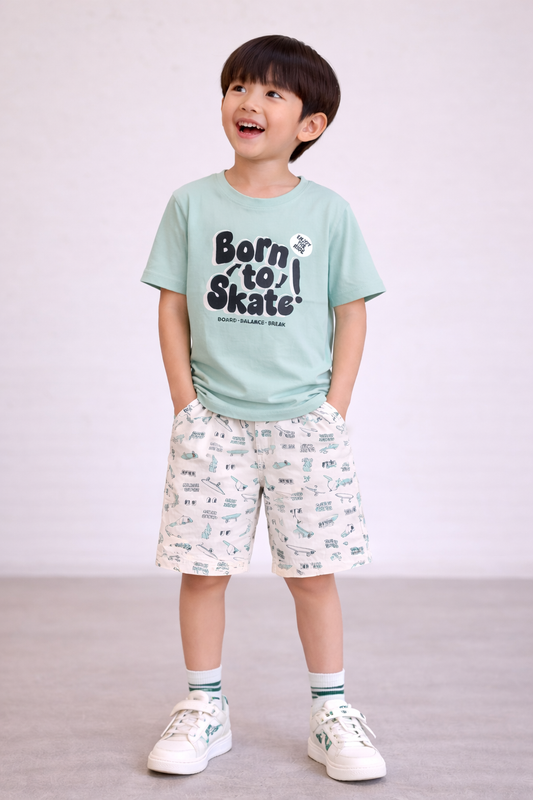 Boys 4Pc Graphic Shirt Set