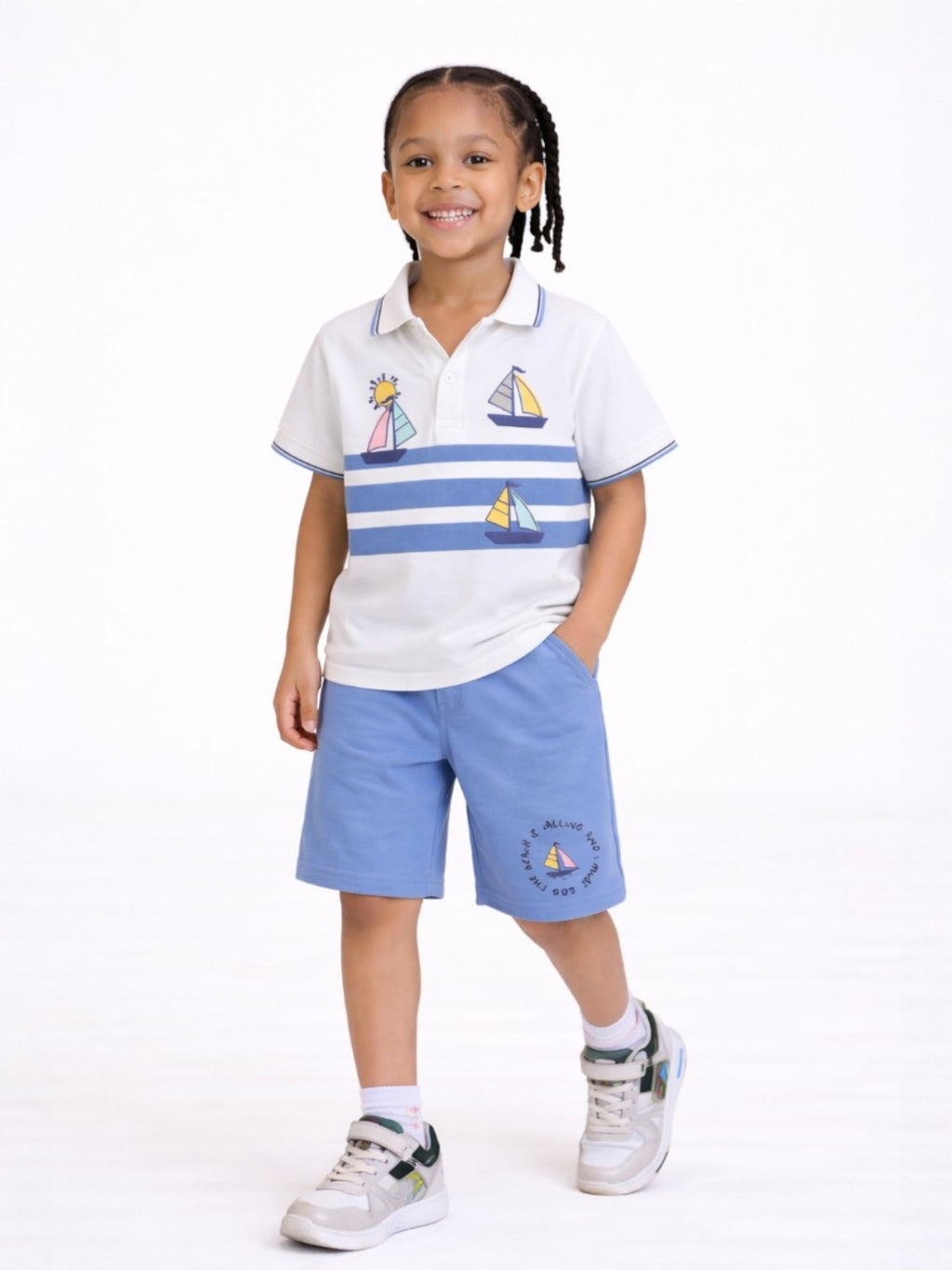 Boys Striped T Shirt Set