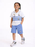 Boys Striped T Shirt Set