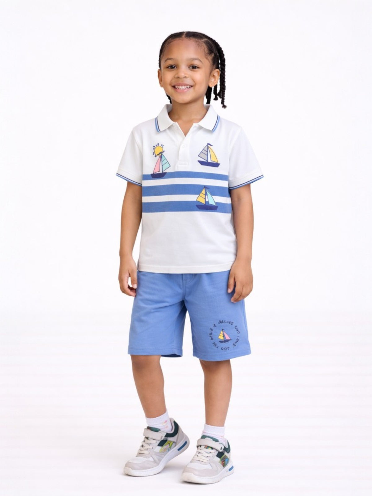 Boys Striped T Shirt Set