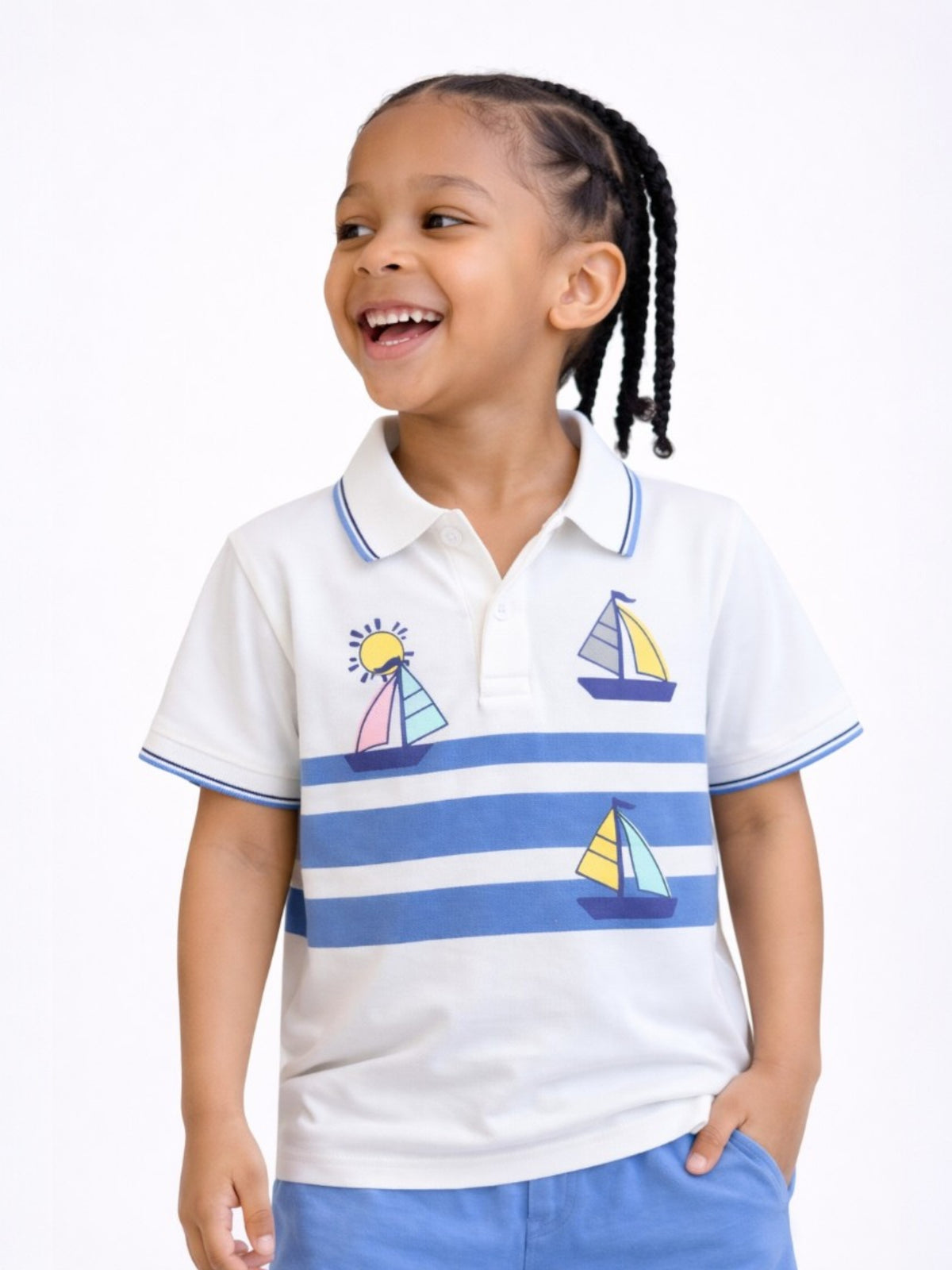 Boys Striped T Shirt Set