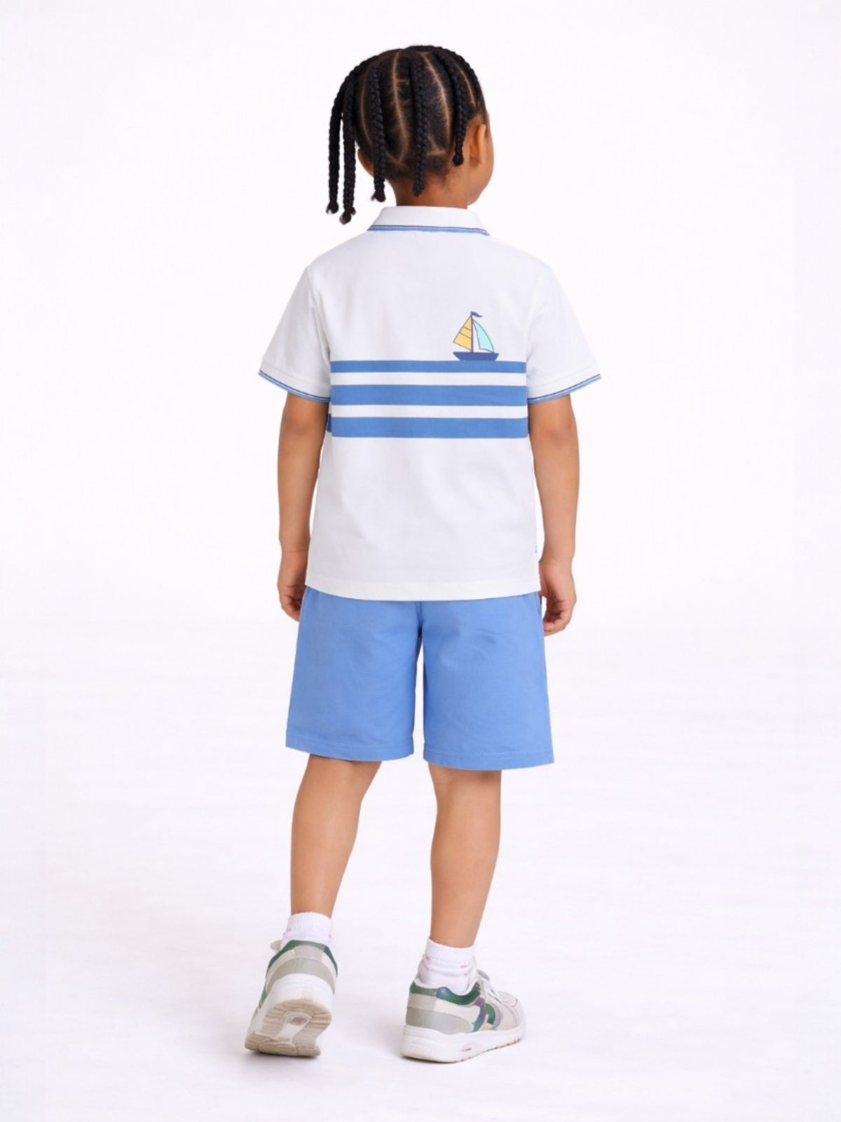 Boys Striped T Shirt Set