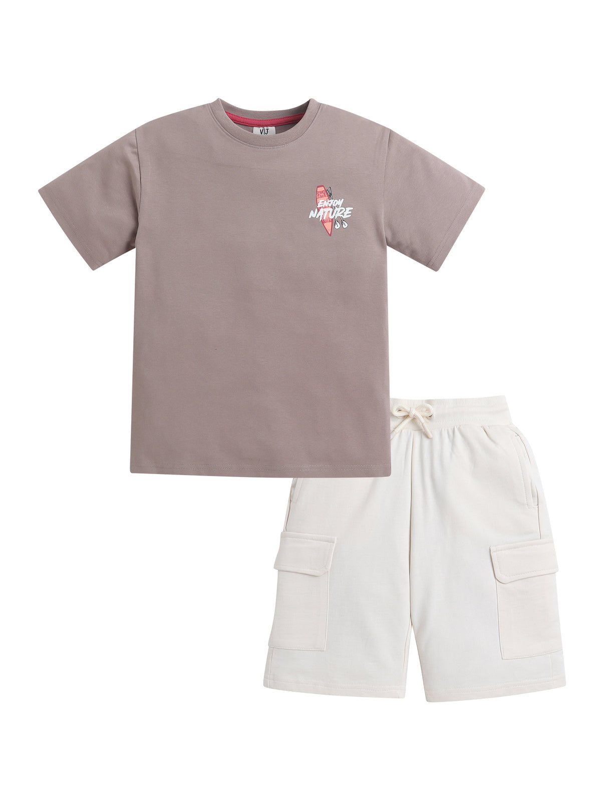 Boys Print T Shirt Set