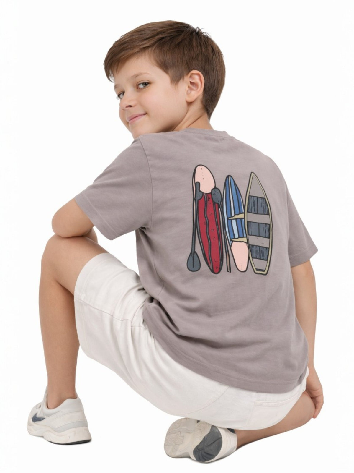 Boys Print T Shirt Set