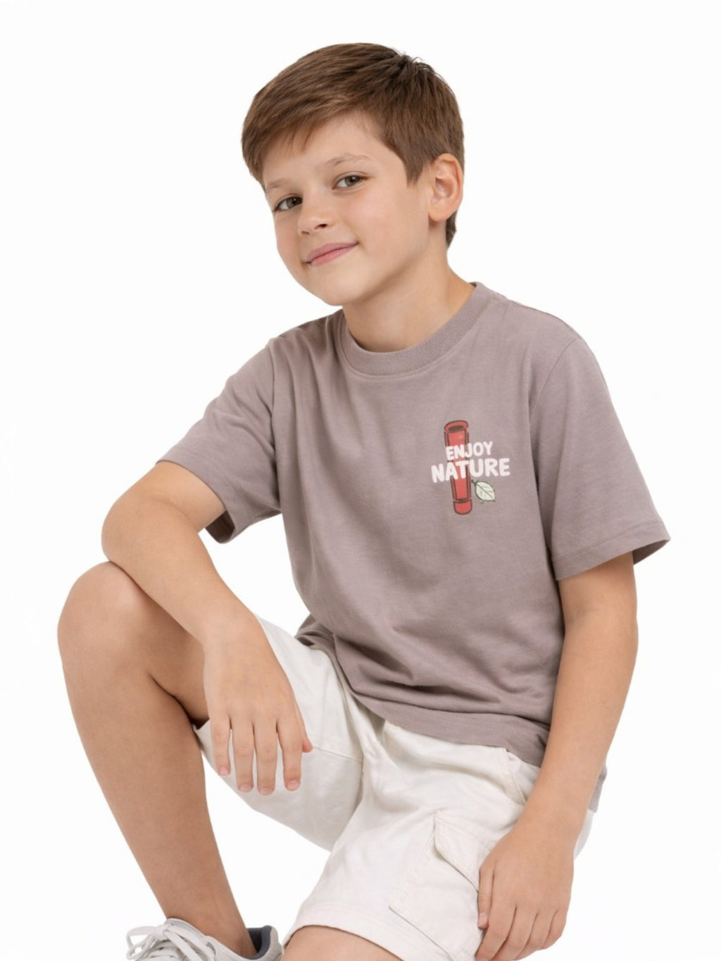 Boys Print T Shirt Set