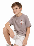 Boys Print T Shirt Set